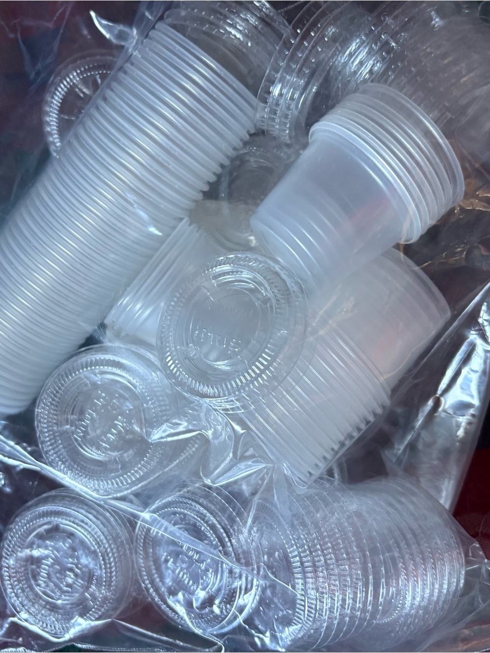Clear Plastic Shot Cups - 50 Transparent Party Serving Cups